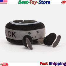 New Jelly Amuseables Sports Ice Hockey Puck Soft Plush Stuffed Toy Gift 3 in