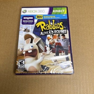 Rabbids: Alive & Kicking CIB (Microsoft Xbox 360, 2011) NEW SEALED!