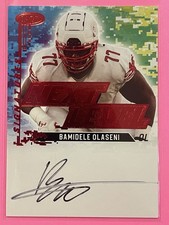 2022 SAGE High Series Bamidele Olaseni Next Level Signatures Auto Red #NLS-BO