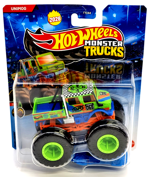 Mattel Hot Wheels Monster Trucks – Actionfahrzeug 1:64 JHY34 Unimog-image