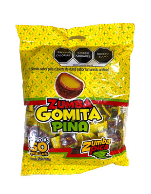 2-Pk ZUMBA Gomitas Piña ZumbaPica 350g/12.34oz
