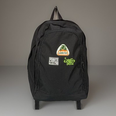 Jarritos Power 106 FM What The Fruit Backpack Blk Embroidered Logo Rucksack Bag