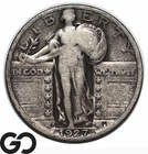 1927-S Standing Liberty Quarter, VG Better Date San Francisco Issue