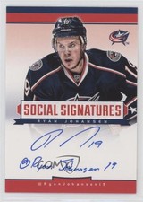 2013-14 Panini Titanium Social Signatures Ryan Johansen #SS-RJ Auto rk1