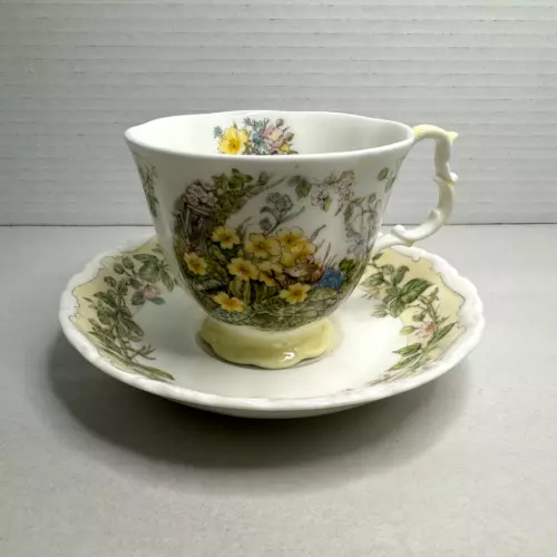 ROYAL DOULTON Brambly Hedge "SPRING" Cup and Saucer England Jill Barklem 1983