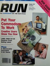 RUN Magazine for Commodore Computers - August 1989