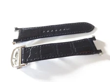 Cartier Pasha OEM Genuine 18mm Allig.strap Blue /Cartier Clasp/Deployante New