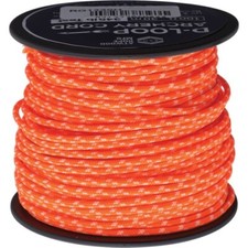 Atwood Rope MFG D-Loop Cord Orange w/Soft-Glowing Speckles 100 Feet Made In USA