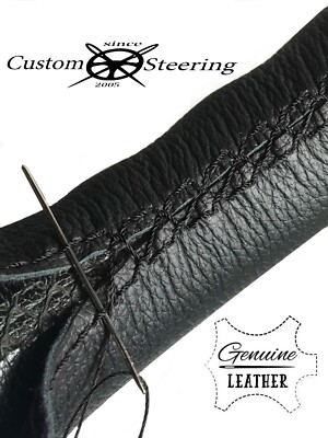 Black Leather Steering Wheel Cover For Mercury Grand Awnings 2003-2011 DIY
