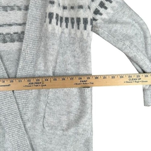 Abercrombie & Fitch Women’s XS Gray Long Oversized Open Cardigan Cozy Boho Comfy - Picture 8 of 13