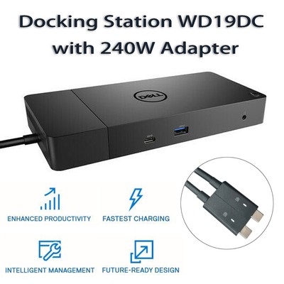 Original Dell Performance Dock WD19DC Docking Station with 240W Power  Adapter 884116345947 | eBay