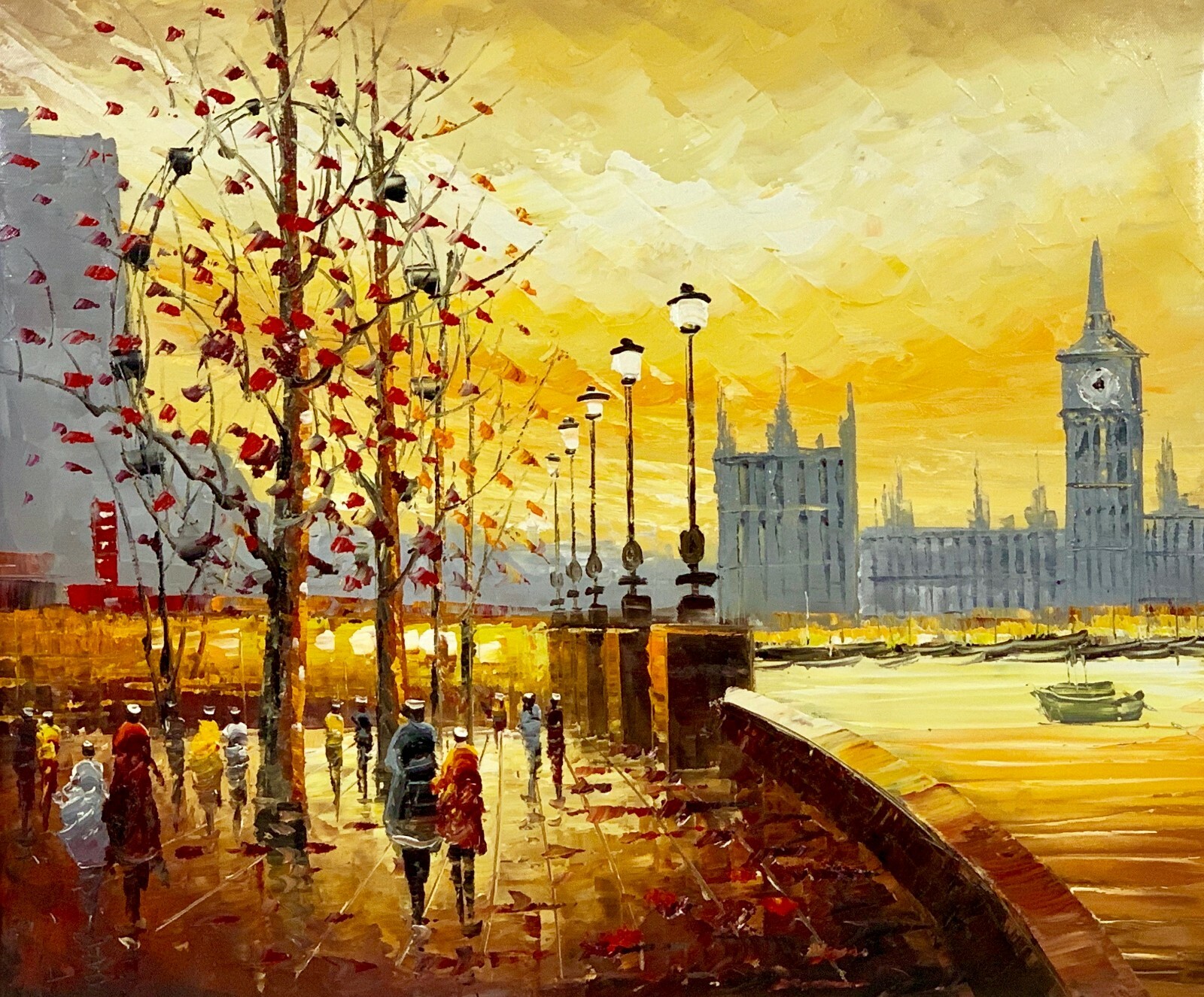 London - 'Southbank' Oil Painting | eBay