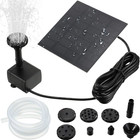 Solar Fountain Pump 1.5W 200L/H Solar Powered Panel Water Pump Garden Floating T
