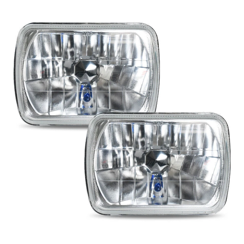 Pair 7X6''/5X7'' LED Headlights Hi/Lo Beam For 82-93 Chevy S10 Blazer GMC S15 - Image 2 of 4