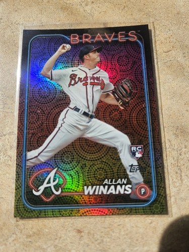 Allan Winans 2024 Topps Series 2 Holiday 494 Atlanta Braves Rookie RC - Picture 2 of 3