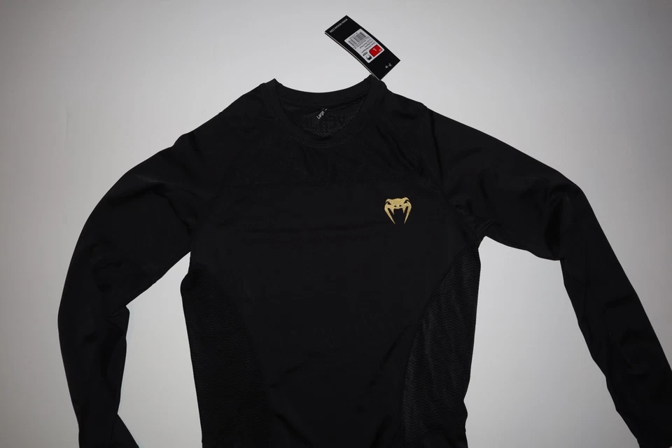 Venum G-Fit Rashguard MMA Manga Longa Preto Masculino Tamanho G - Imagem 2 de 4