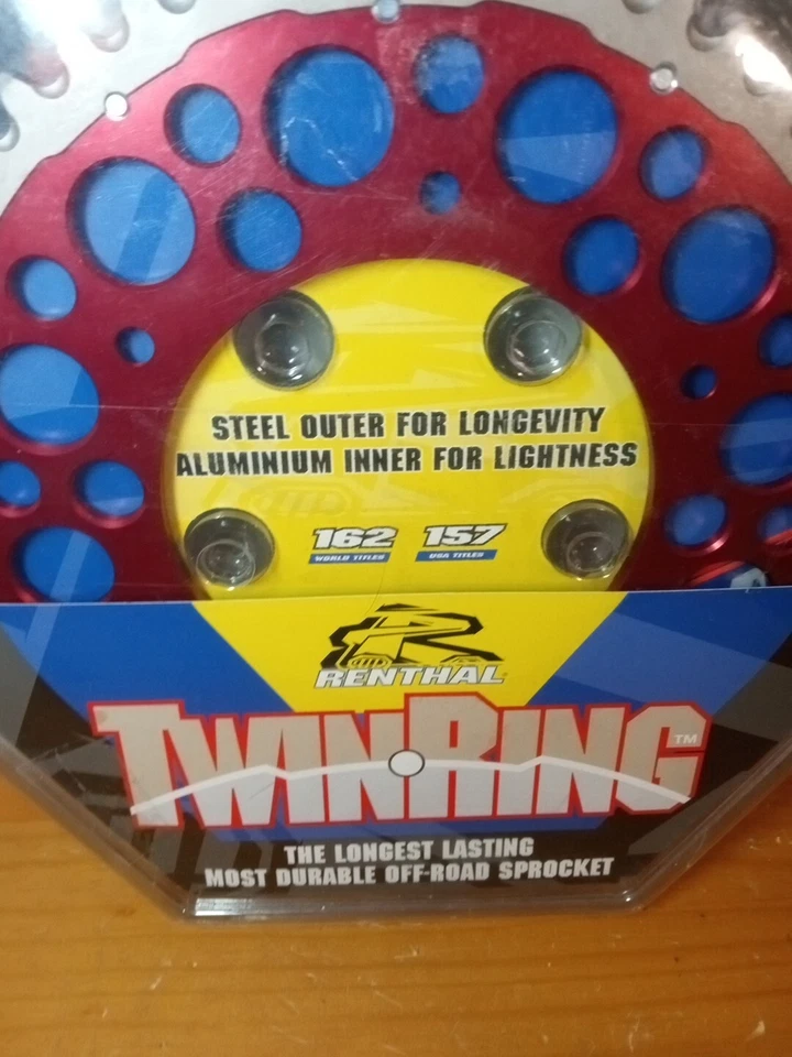 Renthal TwinRing Rear Sprocket 50 Tooth Red HONDA CR125R 1987-2007,CR250R 1992-2 - Image 3 of 4