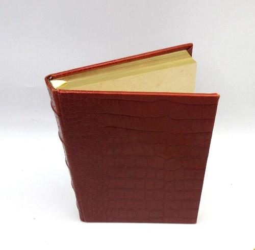 Graphic Image Journal 8" Leather Hardcover 224 UNLINED Pages RED Croc Embossed - Picture 3 of 9