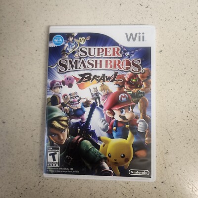 Super Smash Brothers Brawl With Case And Manual Nintendo Wii 
