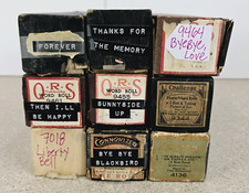 9 Piano Rolls - Artempo, QRS, Connorized, Challenge - Various Titles  Condition