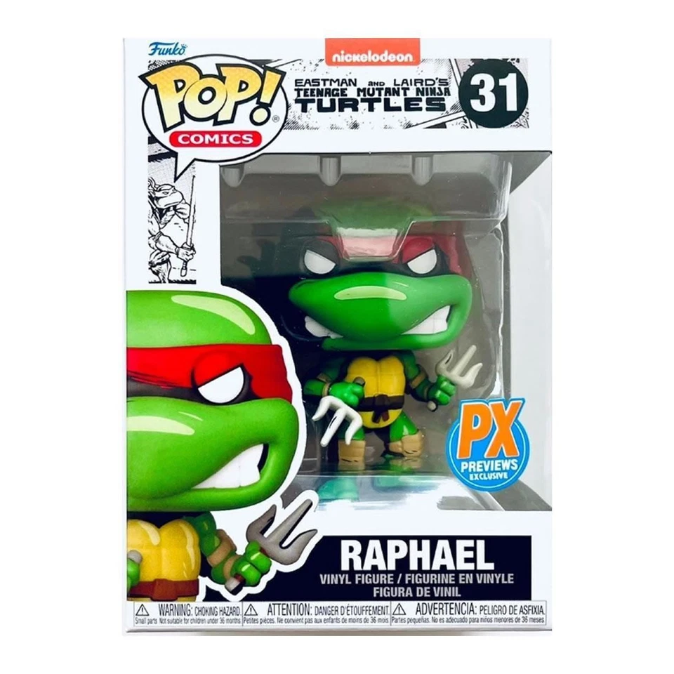 Figura Pop Funko Comics Raphael Teenage Mutant Ninja Turtles PX Previews Foto 2 de 2