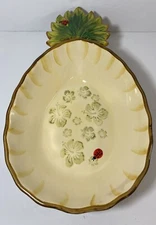 Temptations Copa Pineapple and Ladybug 1.5 QT Casserole Serving Bowl 13” Inch