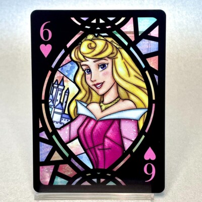 Aurora Playing Card Stained Glass Sleeping Beauty Disney Tenyo TCG Japan C240