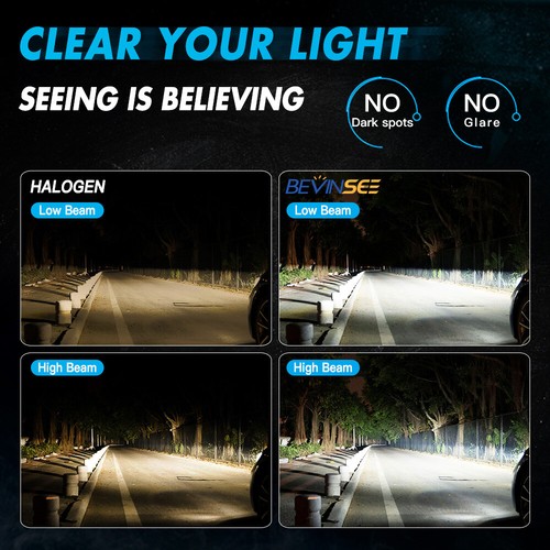 BEVINSEE H4 9003 H11 H7 9005 9006 LED Headlight Bulbs Conversion Hi/Low Beam Fog - Picture 4 of 13