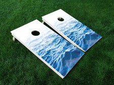VINYL WRAPS Cornhole Board DECALS Beach 02 Sunset Ocean Sea Bag Game Stickers