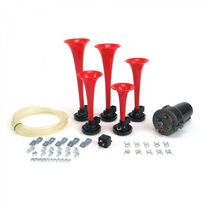 #ad The Roach Coach 5 Trumpet La Cucaracha Air Horn Kit with Compressor TRGH165 $99.95