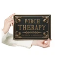 Unique Vintage Rustic Porch Therapy Spring Sign Wall Decor Indoor Outdoor 8 x 12