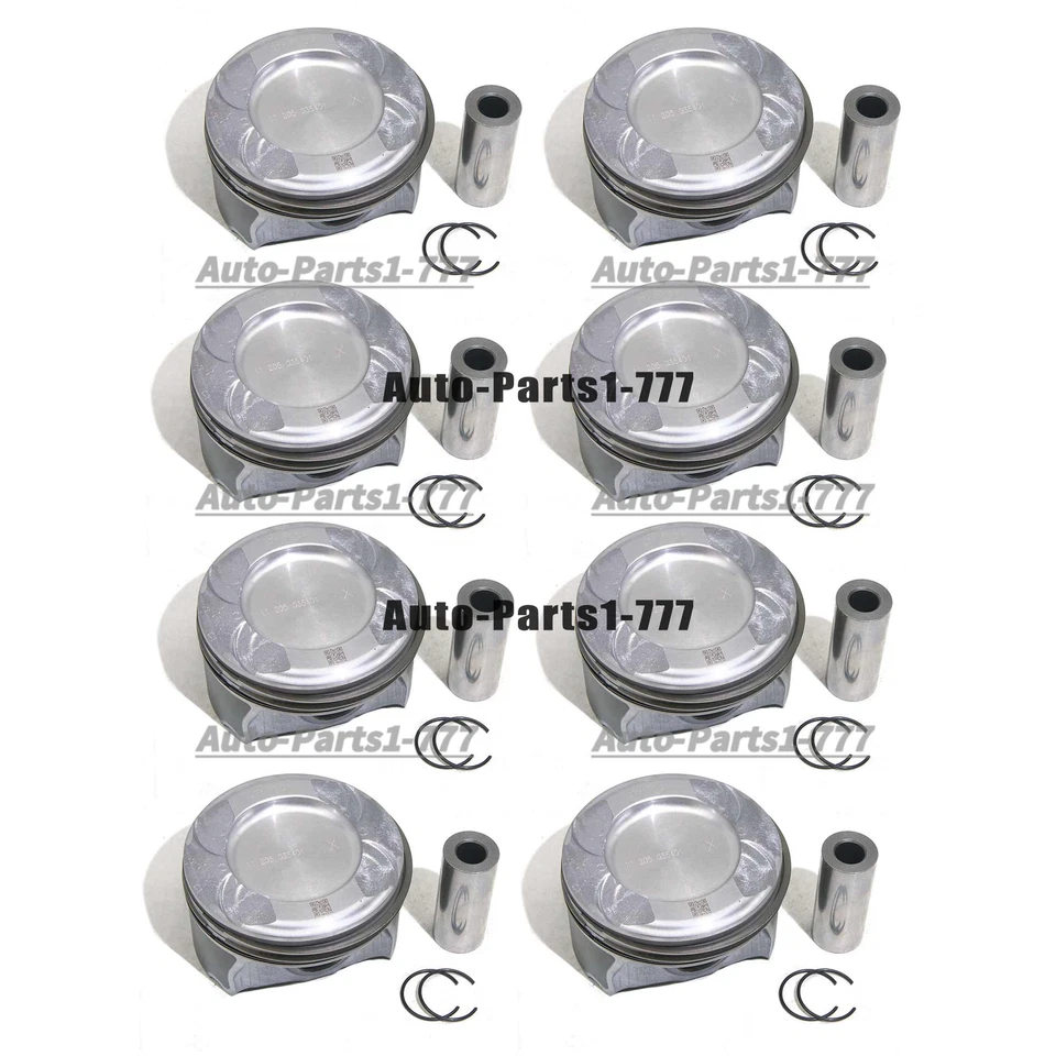 Juego de 8 pistones y anillos STD para Mercedes-Benz E63 G63 S63 AMG W212 W463 5,5 L M157 Foto 3 de 4