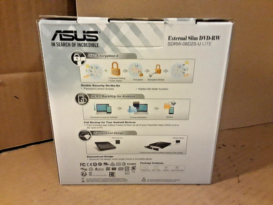 ASUS SDRW-08D2S-U LITE optical disc drive DVD±RW Black - Image 4 of 4