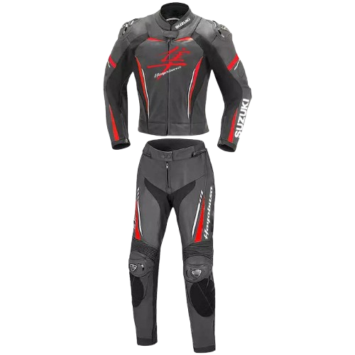 Suzuki HAYABUSA Biker Leather Suit for Men | Racing Motorcycle Jacket - Picture 1 of 3