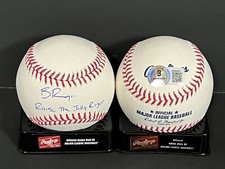 Bryan Reynolds Pirates Auto Signed Baseball Beckett Holo Raise The Jolly Roger