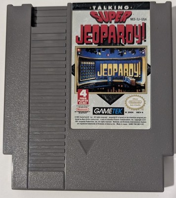 Talking Super Jeopardy Nintendo Entertainment System NES Cleaned & Tested Works