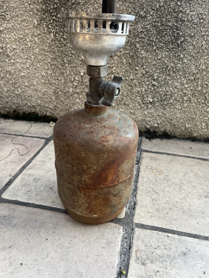 Ancienne Lampe À Pression Gaz - Photo 2/4