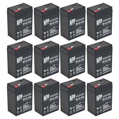 12PC NPP NP6-5Ah 6V 5Ah AGM VRLA General Series Battery