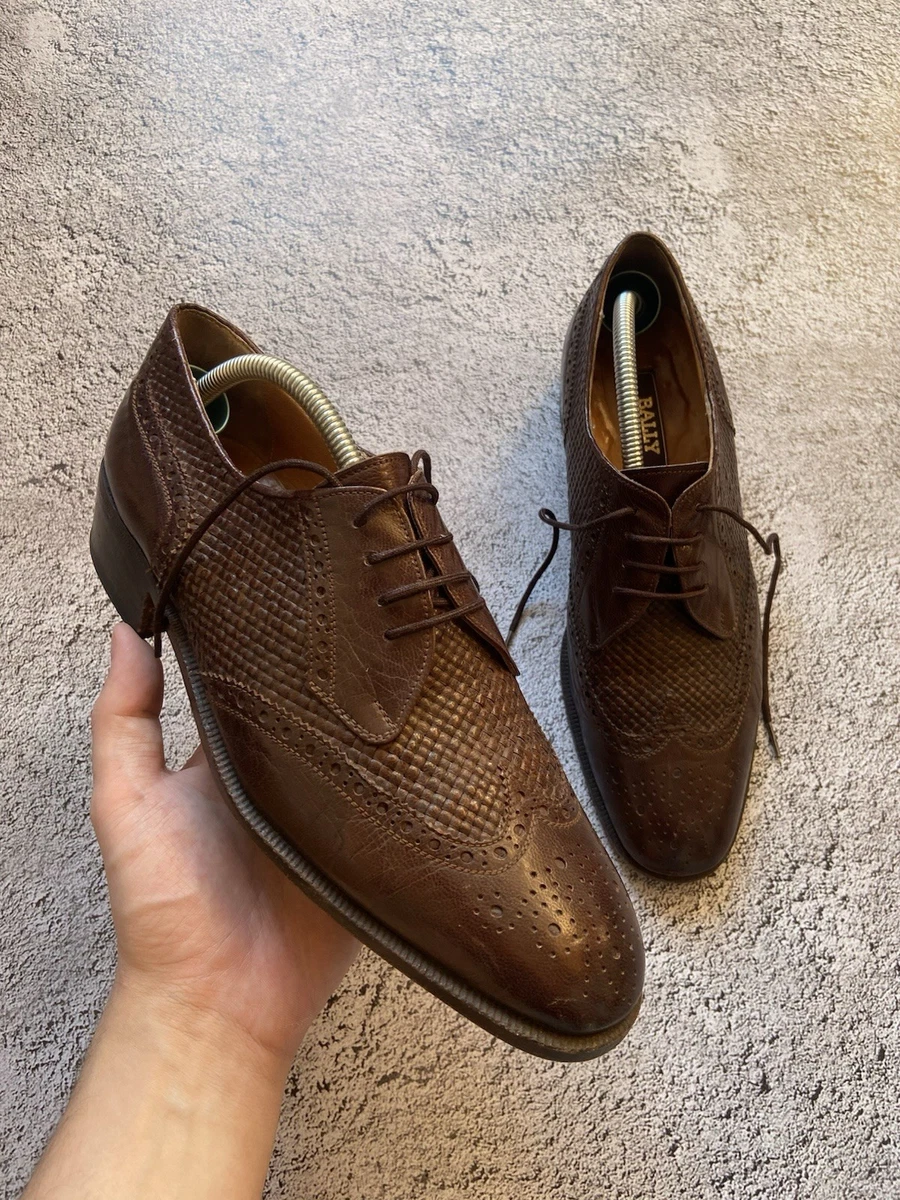 Vintage Grey Bally dress Oxford Bally Scribe Brogue Oxfords | 12 - Lucky Vintage main image 3