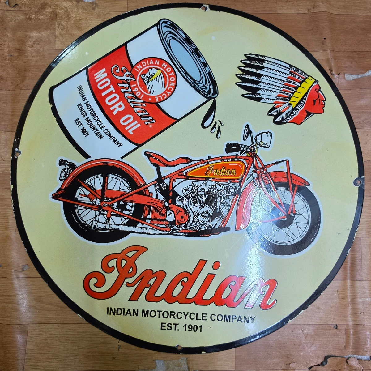 Preços baixos em Indian Motorcycle Entre Placas e Letreiros