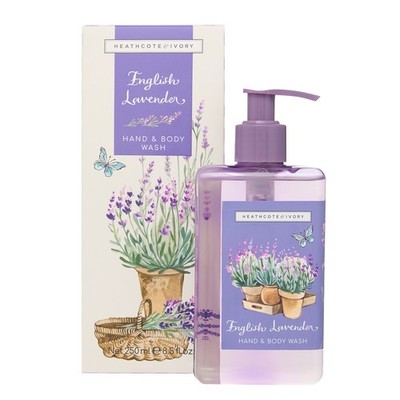 Heathcote & Ivory English Lavender Hand & Body Wash Flüssigseife 250 ml