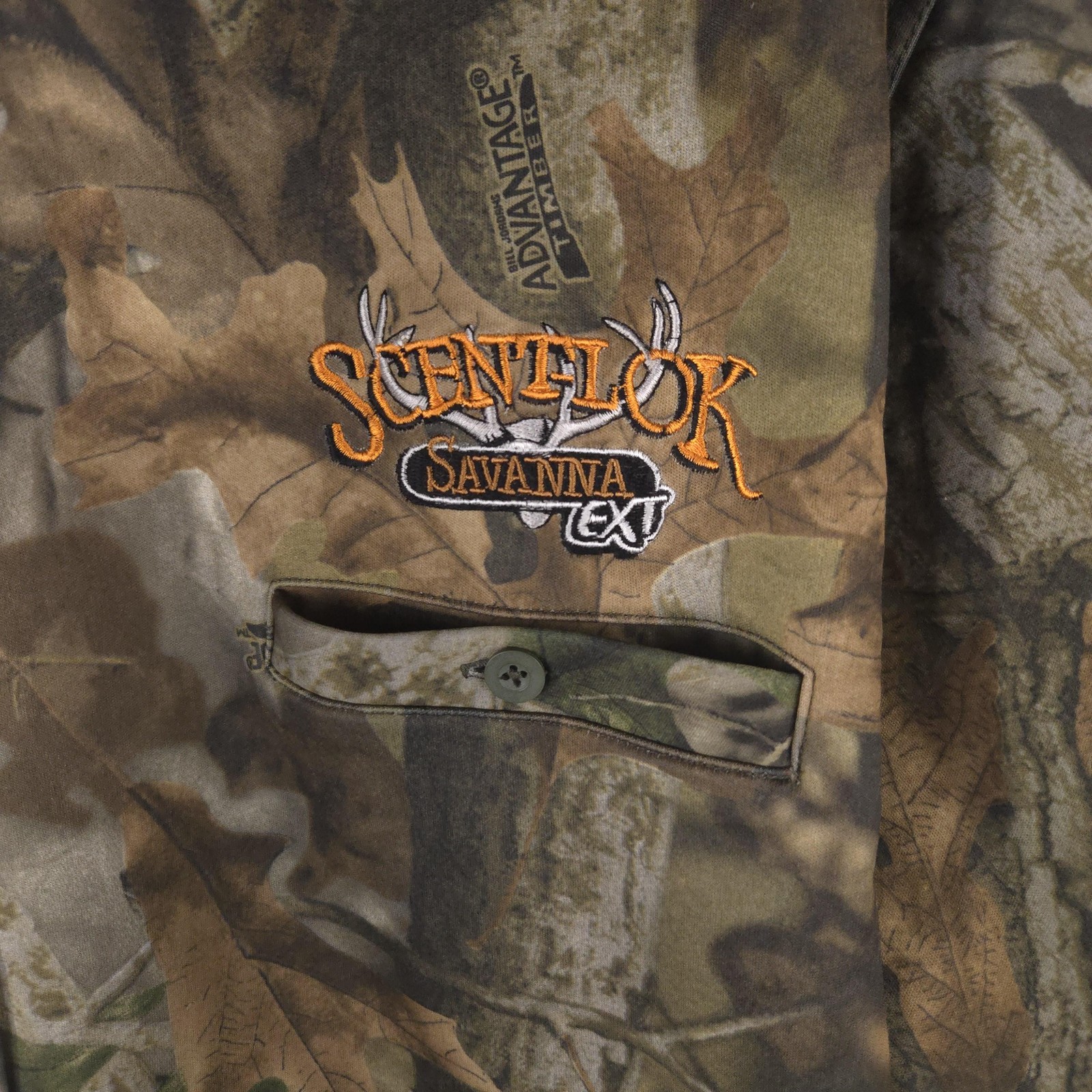 ScentLok Savanna EXT Shirt Mens XL Camo Advantage Timber Hunting Odor Control