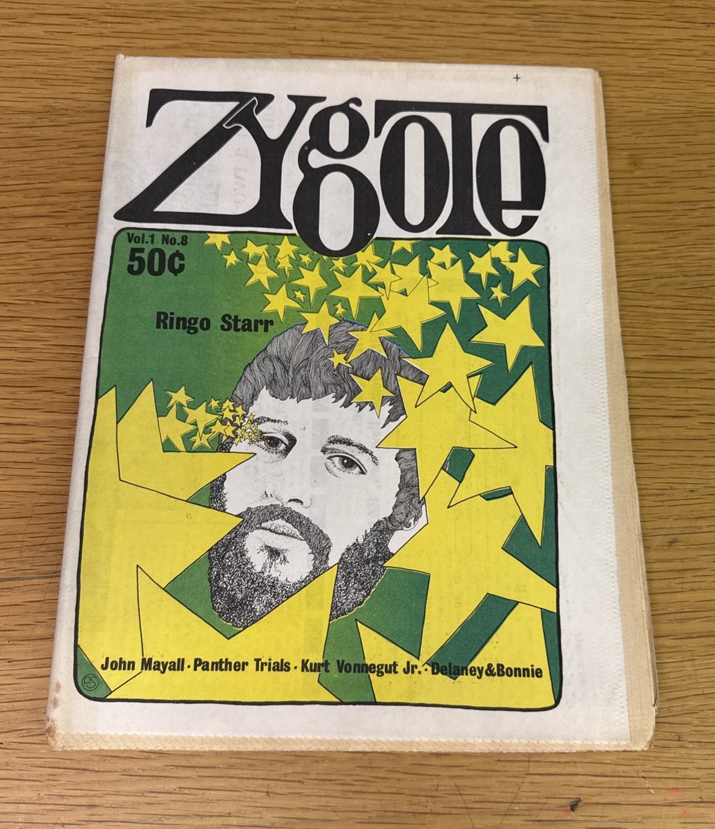 Zygote Magazine Vol 1 No 8 Dec.18 1970 Ringo Starr | eBay
