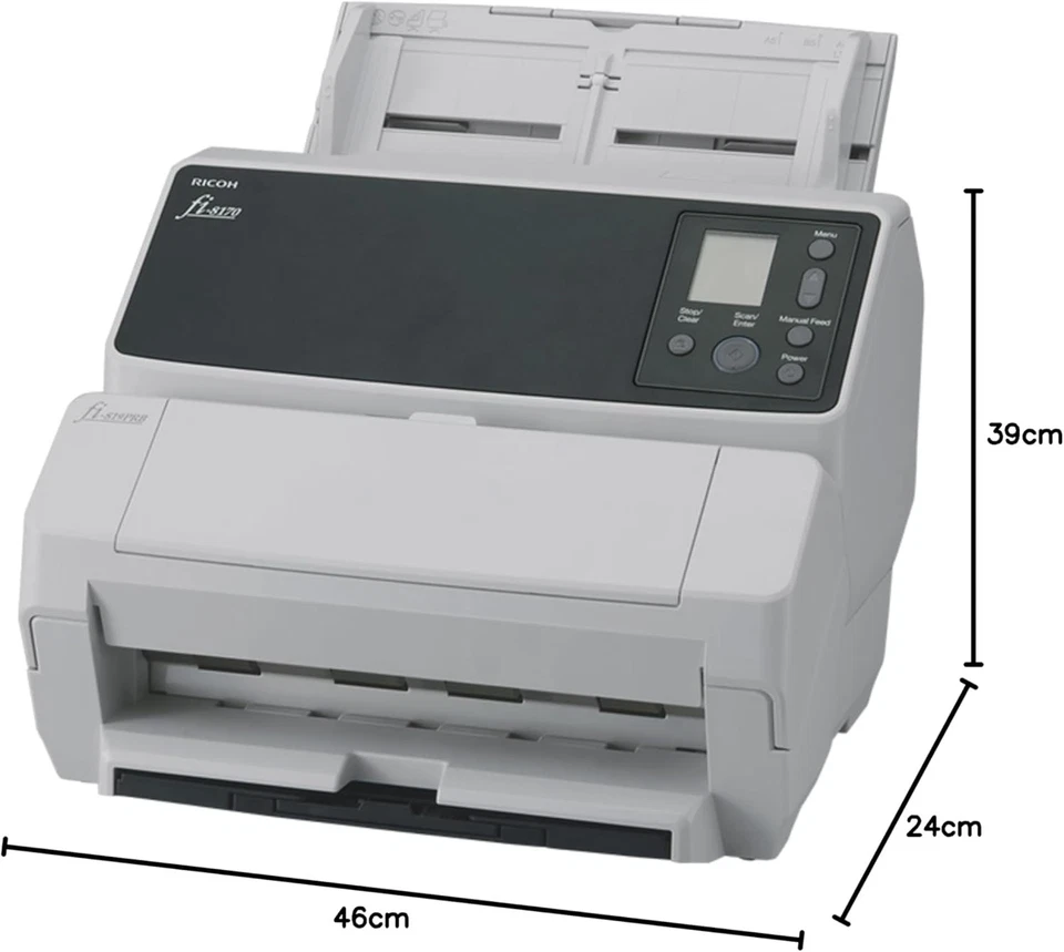 RICOH - fi-8170 Scanner, Automatic Document Feeder (ADF) / Manual Feed, Duplex W - Image 2 of 2
