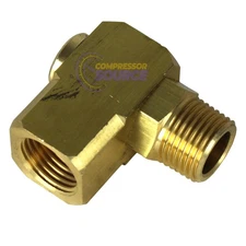 Brass 1/2" FNPT x 1/2" MNPT 90 Degree Elbow Swivel Air Hose Fitting Hose Reel