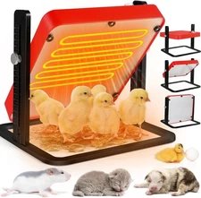 Chicken Coop Heater Brooder Plate Adjustable Temp Height Temp Display for Coop 