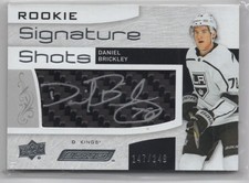 2018-19 Upper Deck Engrained Rookie Signature Shots Daniel Brickley Auto 147/249