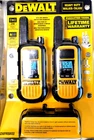 DEWALT DXFRS800 2-Pack Walkie-Talkie Waterproof 2W 22 Channels USB Rechargeable