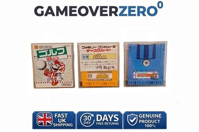 Famicom Disk Spiele Konvolut Mario Golf Zelda Kid Icarus 3D Hot Rally OVP