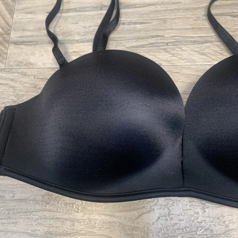 Victoria Secret Satin Bombshell Multi-way Bra Black Size 32 A - Image 2 of 4